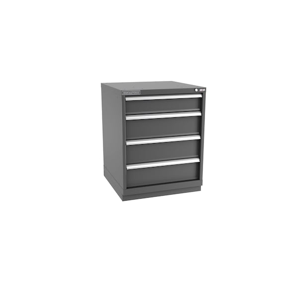 Champion Tool Storage Modular Drawer Cabinet, 4 Drawer, Dark Gray, Steel, 28 in W x 28-1/2 in D x 36 in H S15000401ILCFTB-DG - main